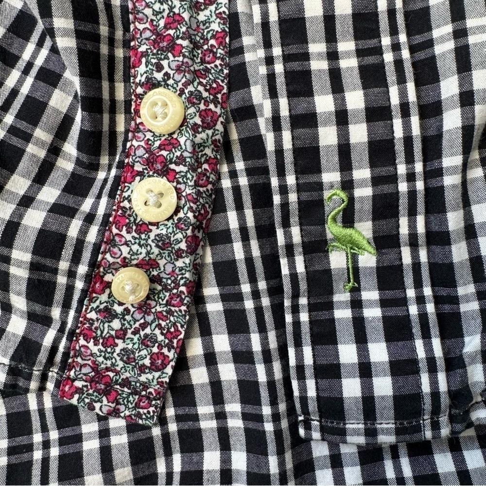 Tailorbyrd Long Sleeves Button Up Shirt Black & White Plaid Cotton Size 3XLT - Picture 6 of 8